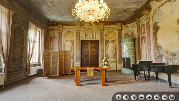 Libeň château – marriage hall – virtual viewing