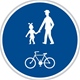 značka stezka pro pěší a cyklisty
